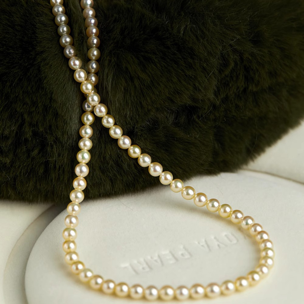 baby小米珠项链南洋金珠正圆无暇极强光海水珠锁骨颈链送女友