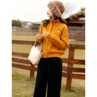 ROUMIKL巨好看的两件套冬装韩系一整套ootd穿搭小个子高领毛衣阔