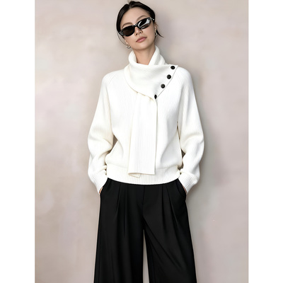 JOYIASS初冬巨好看的两件套2025气质一整套ootd穿搭设计感毛衣阔