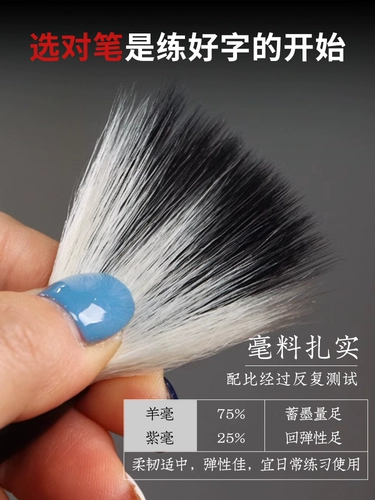 Zifangzhai, кисть для каллиграфии с китайским обычным сценарием, специальная профессиональная кисть среднего и большого размера, кисть из волчьей шерсти для начинающих, набор для каллиграфии, Yanti, обычный сценарий, кисть для бега со сценарием, кисть для бега по сценарию, китайская живопись, кисть из овечьей шерсти, высококачественная боевая ручка