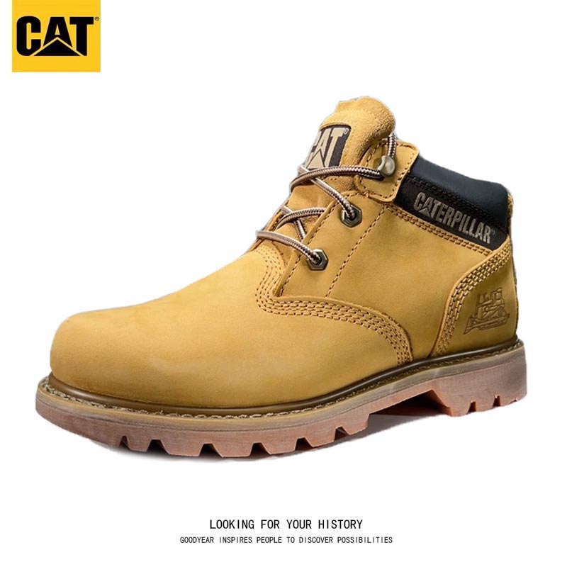 马丁靴cat卡特工装大黄靴男机车