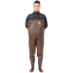 加厚正品100丝打渔郎半身下水裤 连体防水服 养殖矿山专用服