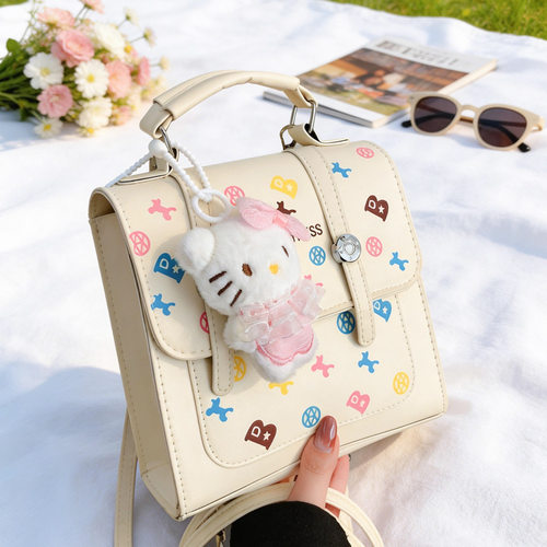 2026新款韩版学院风女包手提斜挎