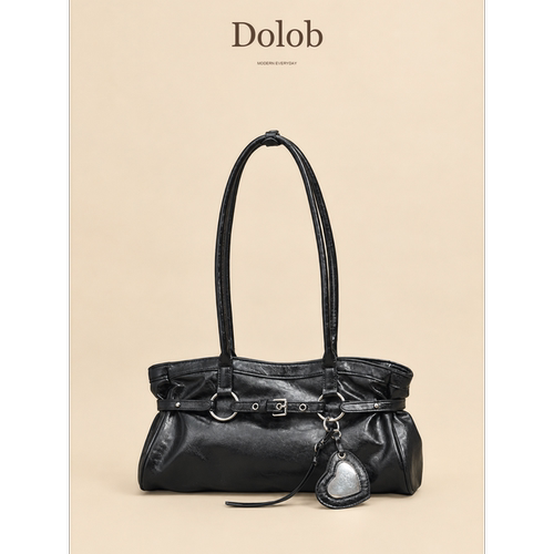 Dolob2026秋冬新款高级质感大容量单肩腋下女包百搭通勤法棍包