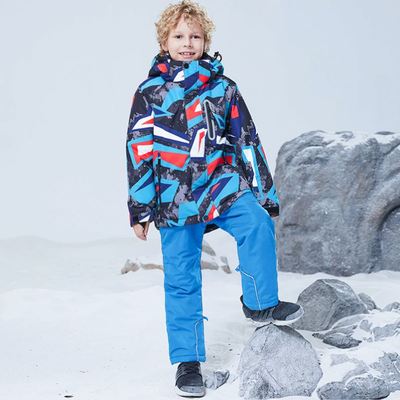 定制儿童滑雪服男童套装连体女童户外防水保暖加绒宝宝滑雪装备防