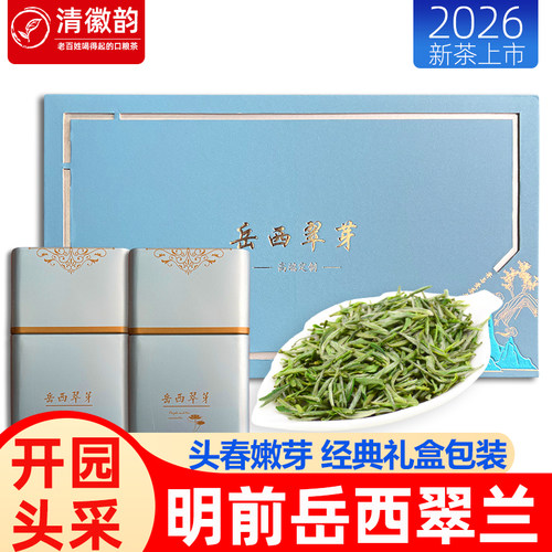 2026头采好茶岳西翠兰礼盒装高端