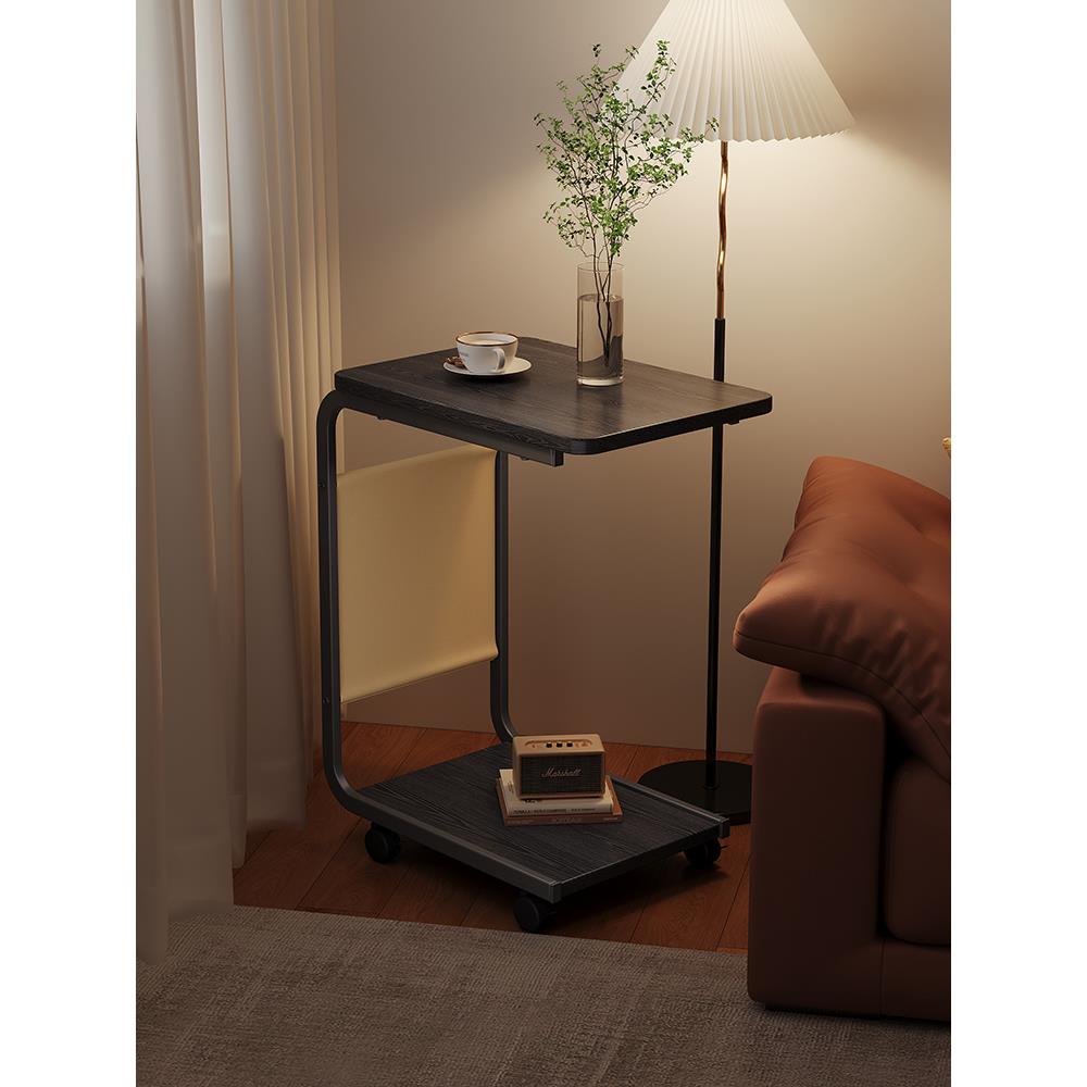 米悦床头侧边柜小户型桌子小茶几家用客厅置物架沙发边几可移动小