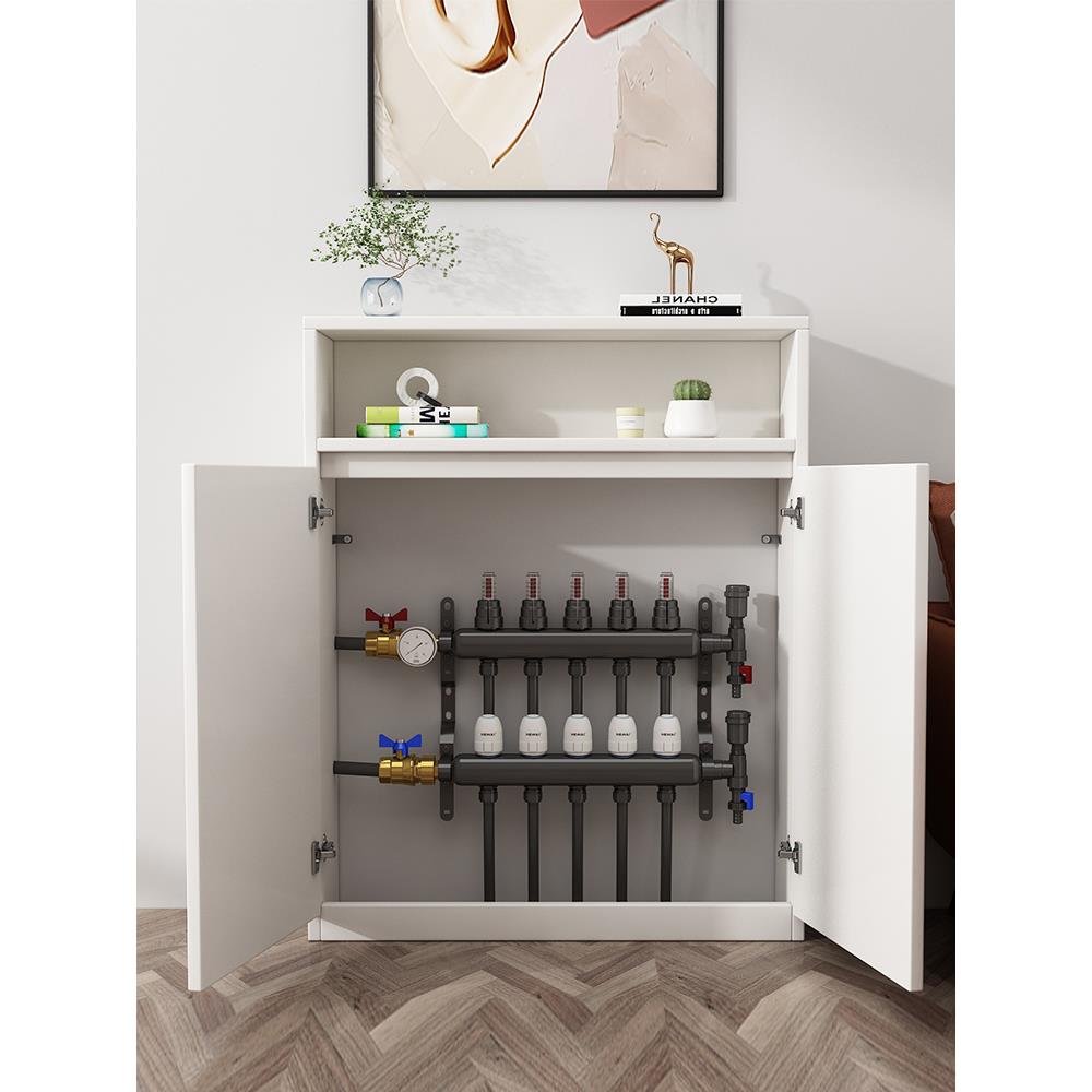 米悦地暖分水器遮挡柜地热水表阀门燃气煤气天然气管道装饰罩遮丑