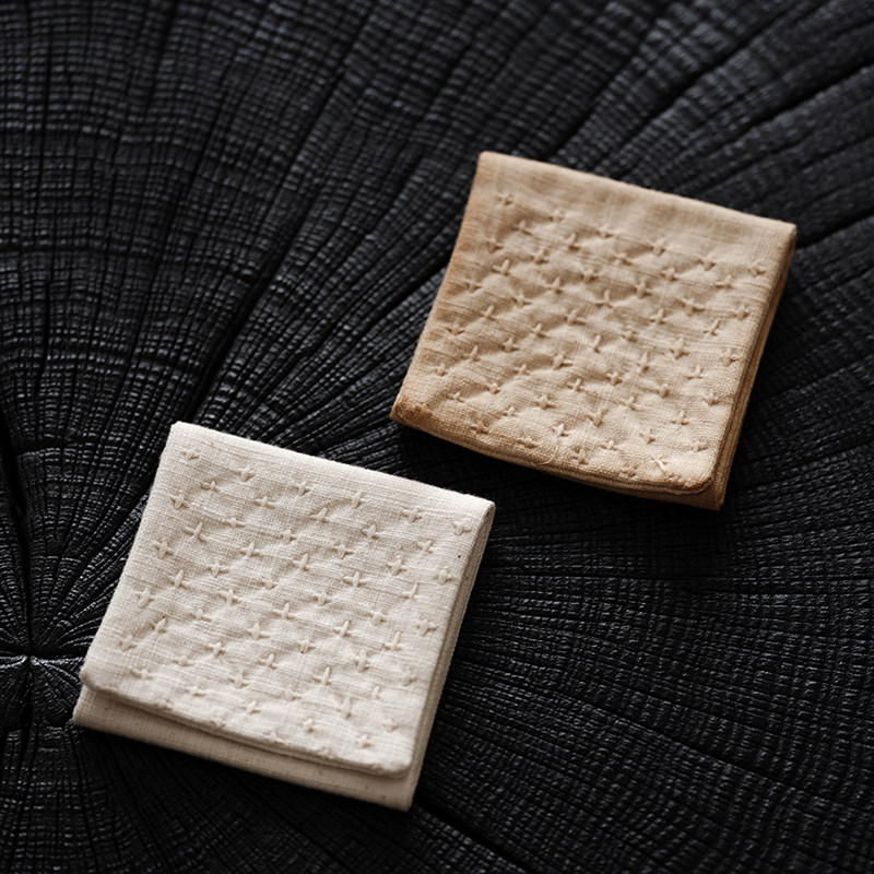 闻说刺子手织老布茶巾简约风雅