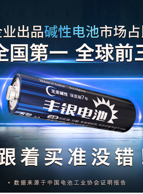 双鹿出品丰银碱性5号7号电池24粒五号儿童玩具挂钟电池批发七号遥控器鼠标干电池空调电视话筒挂闹钟1.5V