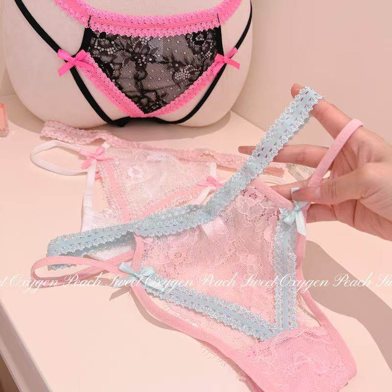 甜甜慕斯～性感镂空细带美腰蕾丝撞色蝴蝶结甜美透气高开叉内裤女,女士内衣/男士内衣/家居服,女三角裤,淘宝优惠券,粉丝福利购,淘宝优惠卷