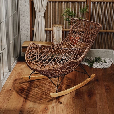 摇椅懒人摇摇躺椅家用户外休闲椅子大人客厅单人阳台休闲椅藤椅