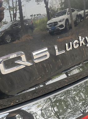创意字母ove奥迪Q2Q5LA4A6L奔驰E260LE300L改装车尾标贴幸运LUCKY