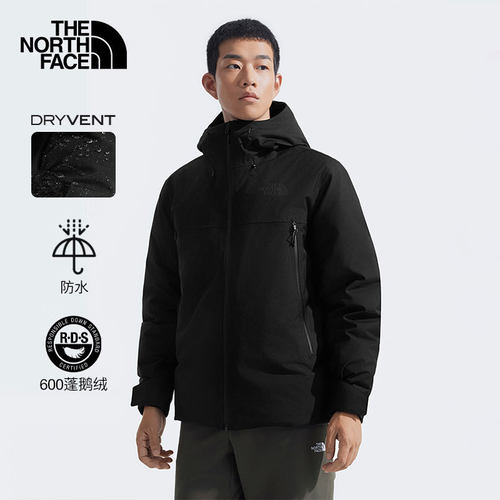 600蓬鹅绒填充羽绒服北面保暖