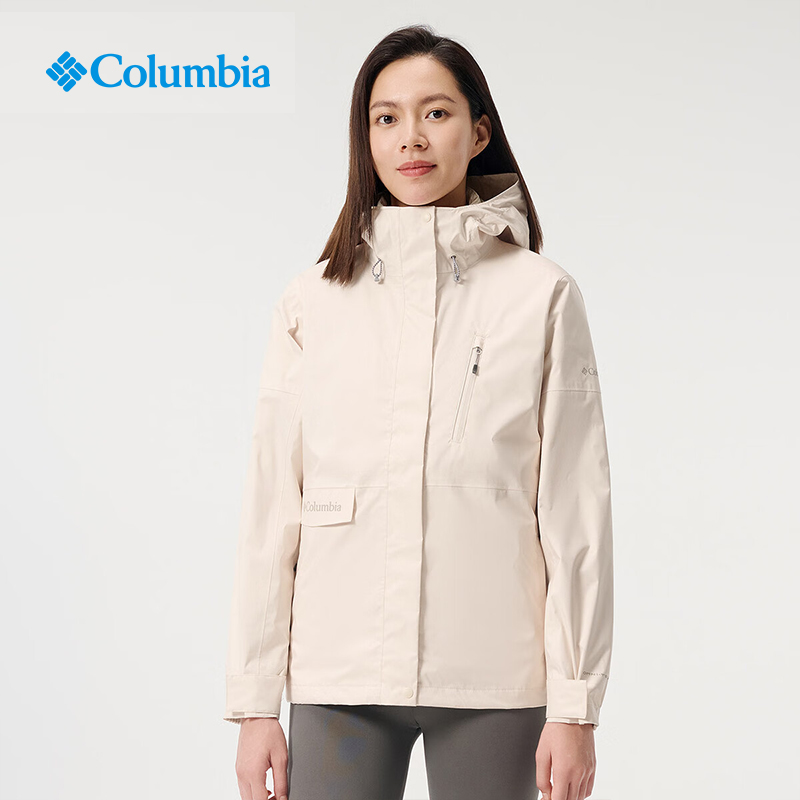 Columbia哥伦比亚秋冬女士银点650蓬羽绒内胆三合一冲锋衣XR4256