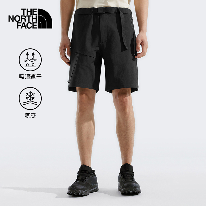 北面休閑短褲男款速干面料