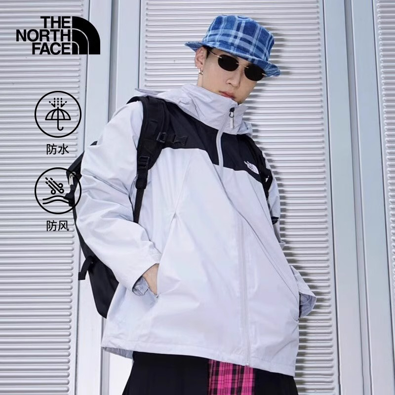 北面防水透气黑武士中性冲锋衣