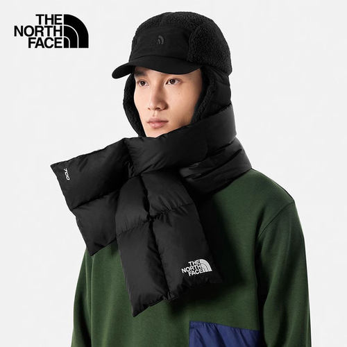 北面围巾围脖700蓬鹅绒填充