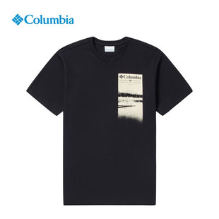 衣服新款 T恤男吸湿透气排汗半袖 Columbia哥伦比亚纯棉短袖
