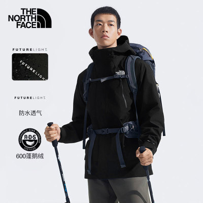 北面纳米防水羽绒服冲锋衣男