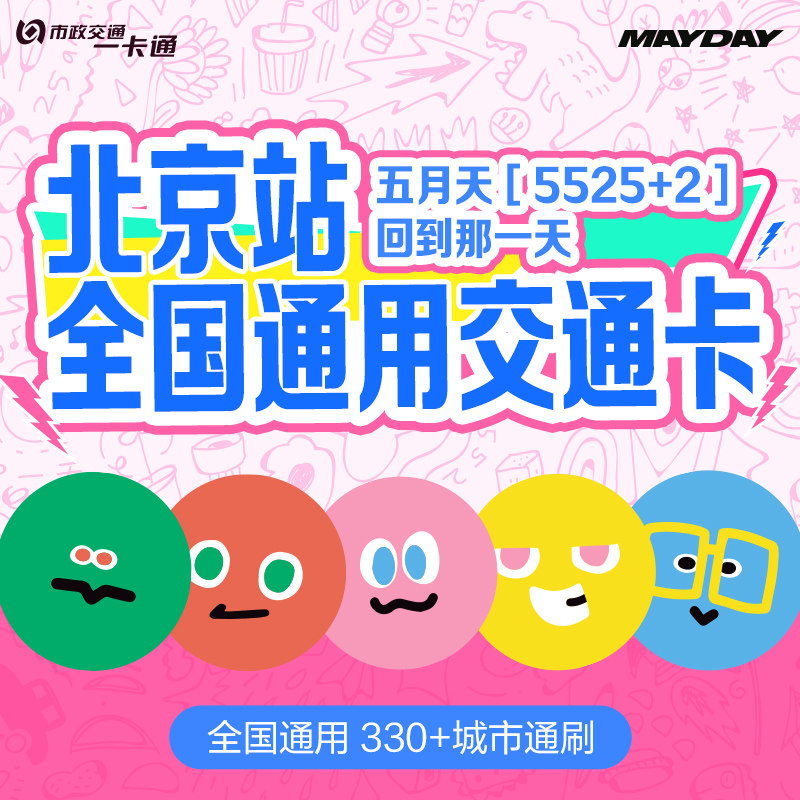 【五月天】官方联名周边五球手机挂件玩偶通用交通卡 北京一卡通图片