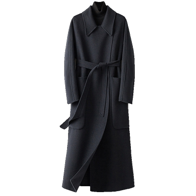 BXV羊绒中长款气质双面呢