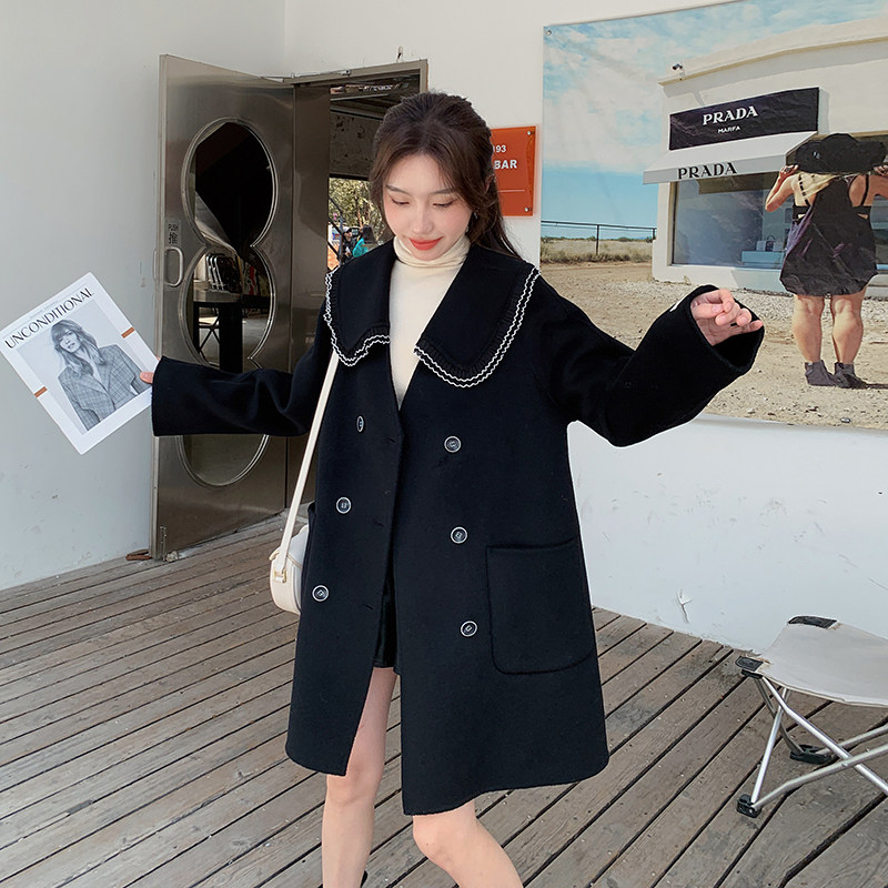 现货中长款气质百搭毛呢外套297-8077-P175-K258,女装毛呢外套,艾艾淮淮