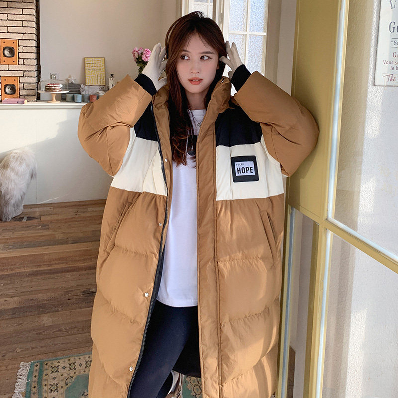 现货90白鸭绒加厚学院风长款羽绒服297-8137-P335-K498,女装羽绒服,艾艾淮淮