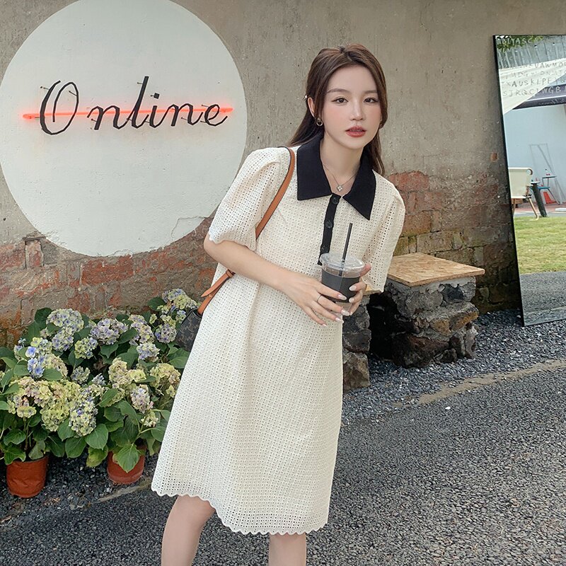 法式蕾丝连衣裙女夏气质2025新款别致漂亮裙子小众设计polo裙图片