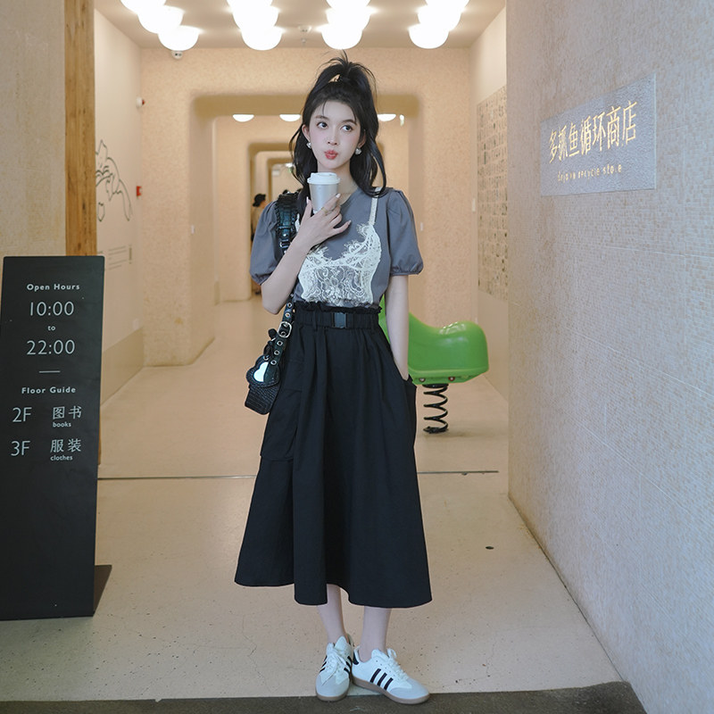 现货工装风套装两件套297-228-P125-K178,女装套装/套裙,艾艾淮淮