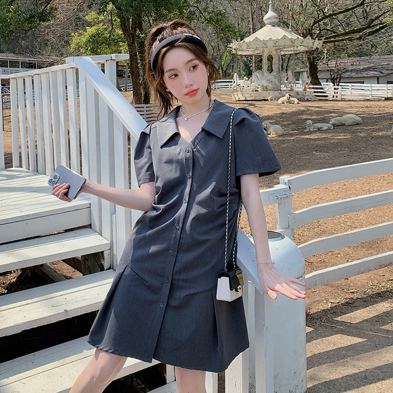 现货法式小个子设计感收腰连衣裙297-079-P105-K158,女装连衣裙,艾艾淮淮