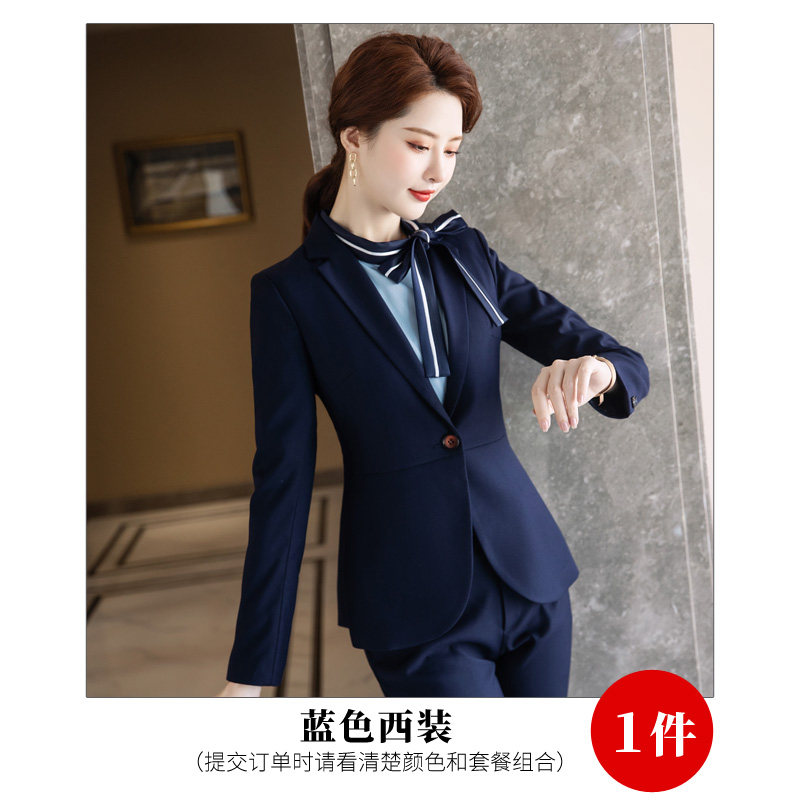 여성을위한 긴팔 정장 재킷 봄과 가을 새로운 스타일 인터뷰 정장 여성 정장 기질 작업복 비즈니스 관리자 전문복