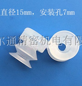 精锐吸盘APEX款白色硅胶波纹两层吸盘6/8/10/12/15/20/25/30/40mm