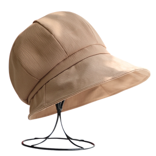 春夏季遮阳防晒出行遮脸渔夫帽子女防紫外线百搭显脸小薄款八角帽