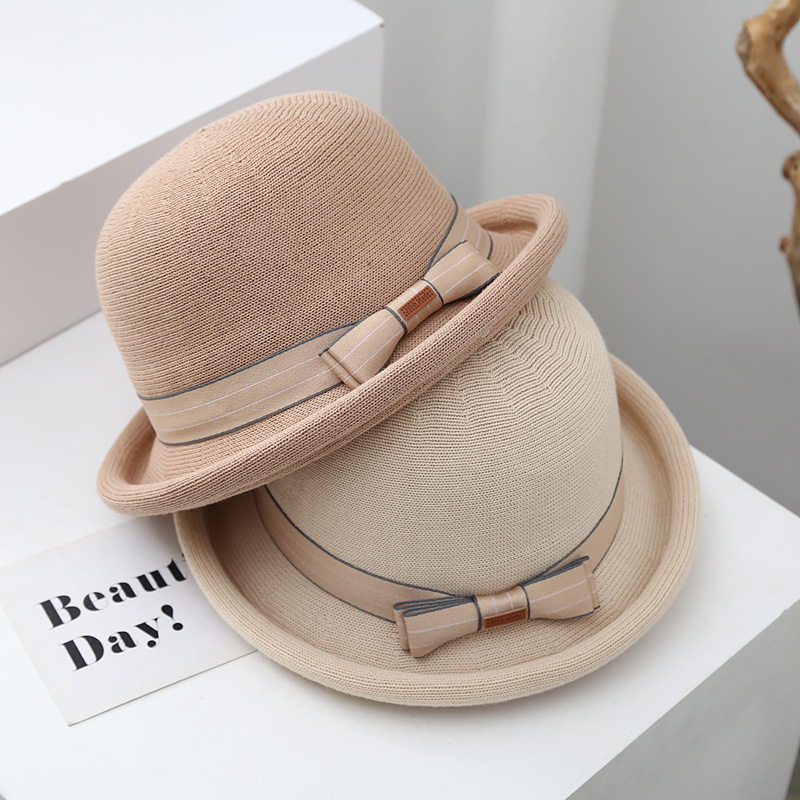 礼帽休闲法式女士春秋卷边