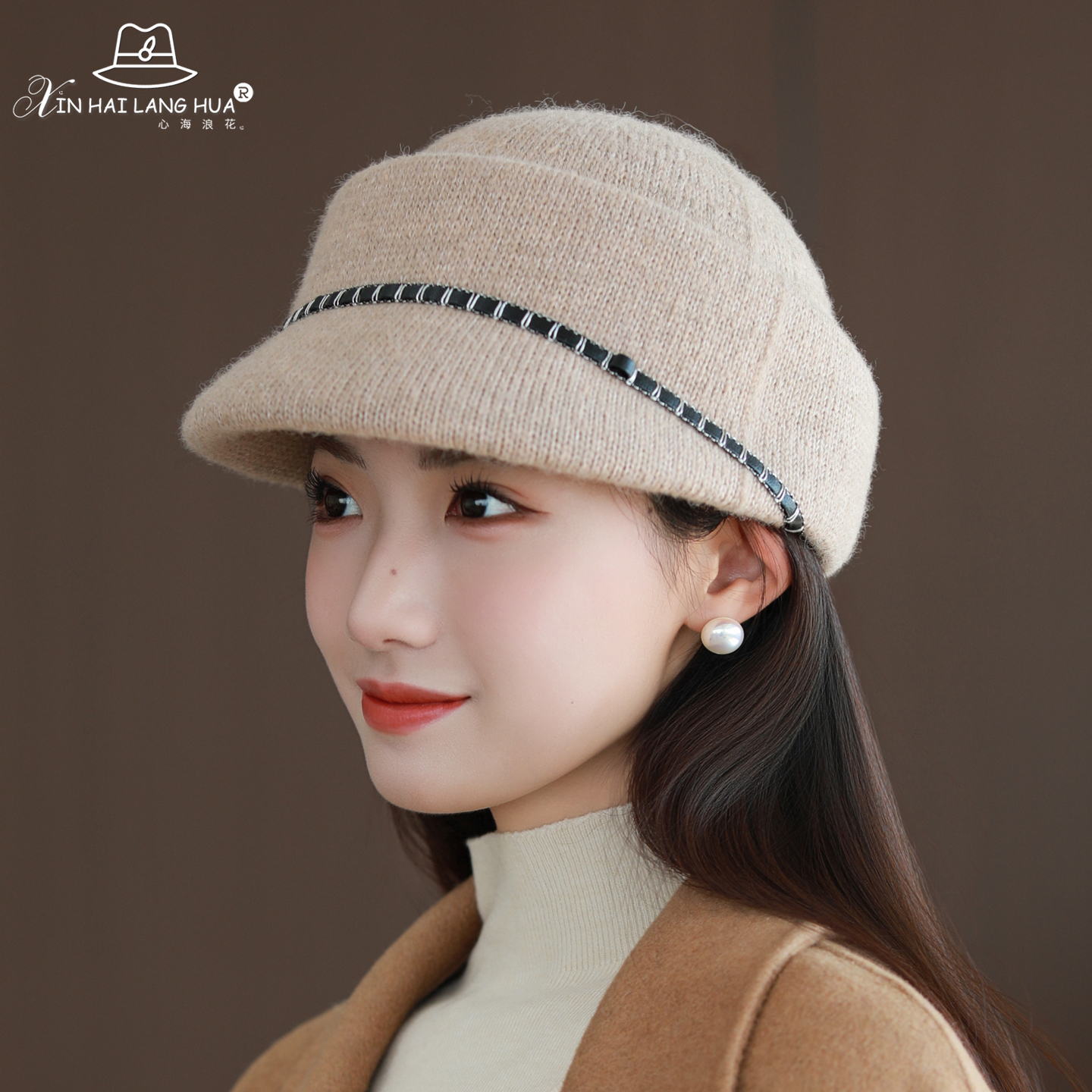英伦气质马术帽女款秋冬季优雅