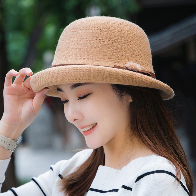 渔夫帽出游英伦女秋冬季