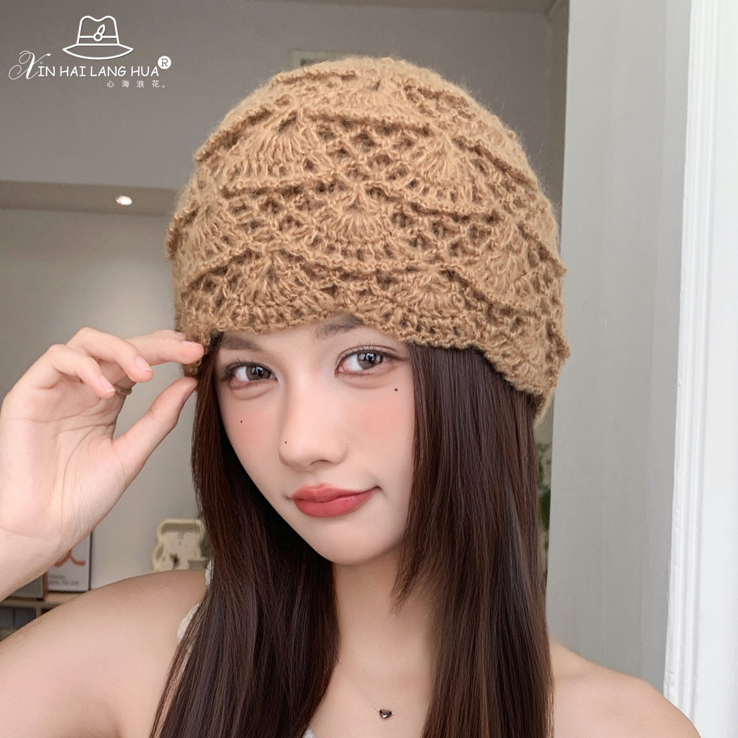 针织毛线帽女秋冬季时尚百搭保暖