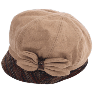 时装帽子女冬天秋季时尚休闲百搭羊毛呢贝雷帽鸭舌八角帽英伦保暖