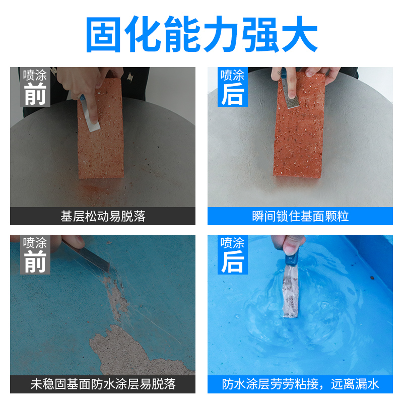 旱龙固沙剂内外水泥墙加固剂地面起沙家用返碱固沙封闭剂界面剂