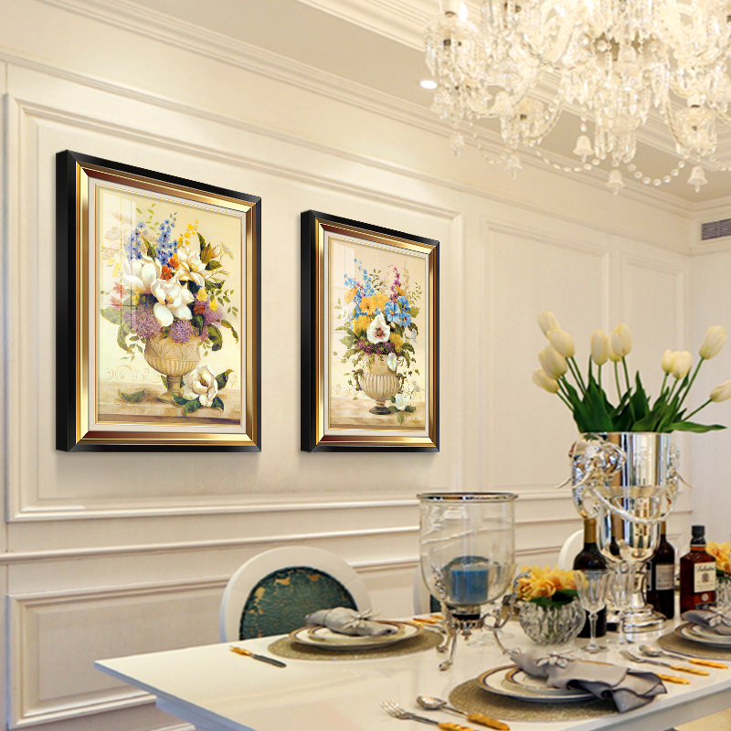 花开富贵欧式客厅沙发装饰画