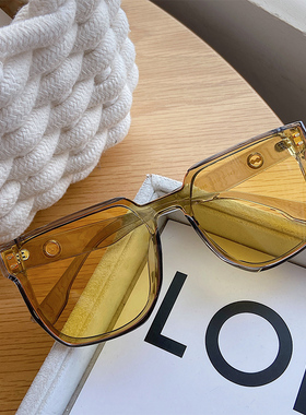 墨镜女款潮流朋克街拍太阳镜男网红款2025新款大脸显瘦方形遮阳镜