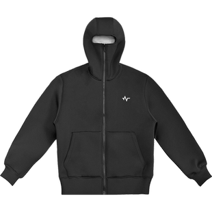 BOUNCE官方冬季新款忍者拉链帽衫运动户外保暖舒适连帽外套男上衣