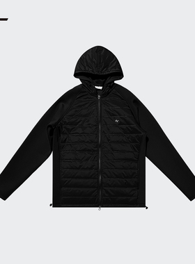 BOUNCE官方冬季户外综合训练棉夹克保暖拉链连帽外套上衣男子