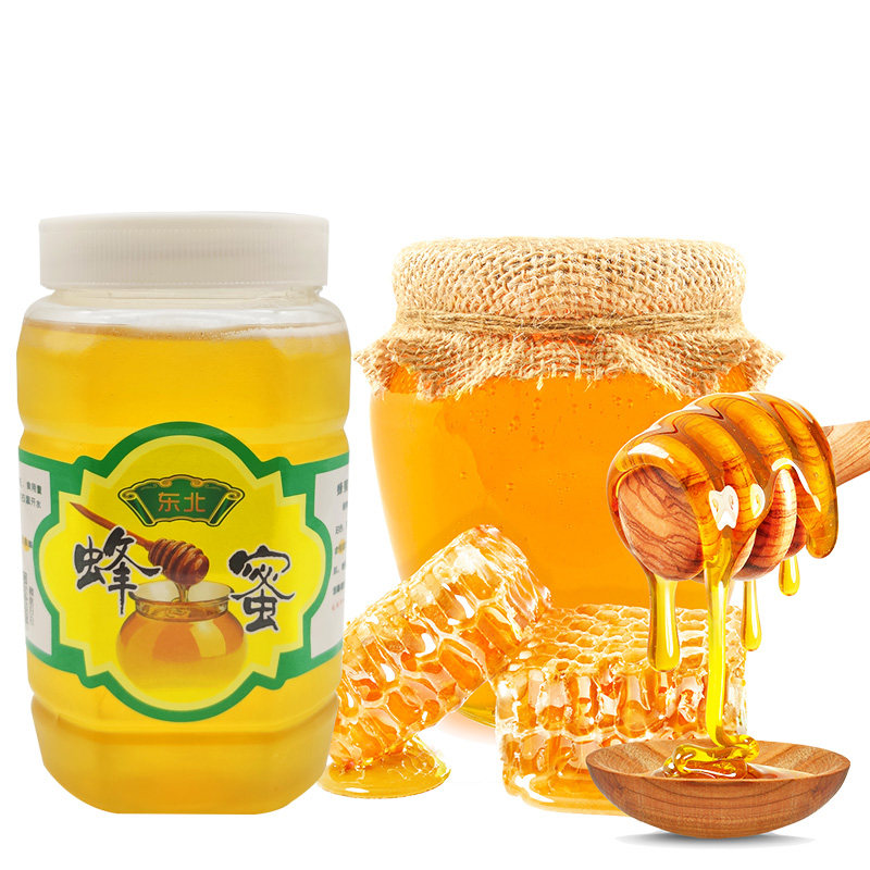 东北纯蜜农家自产土蜂蜜野生黑蜂峰椴树蜜雪蜜巢蜂蜜孕妇蜂蜜2斤