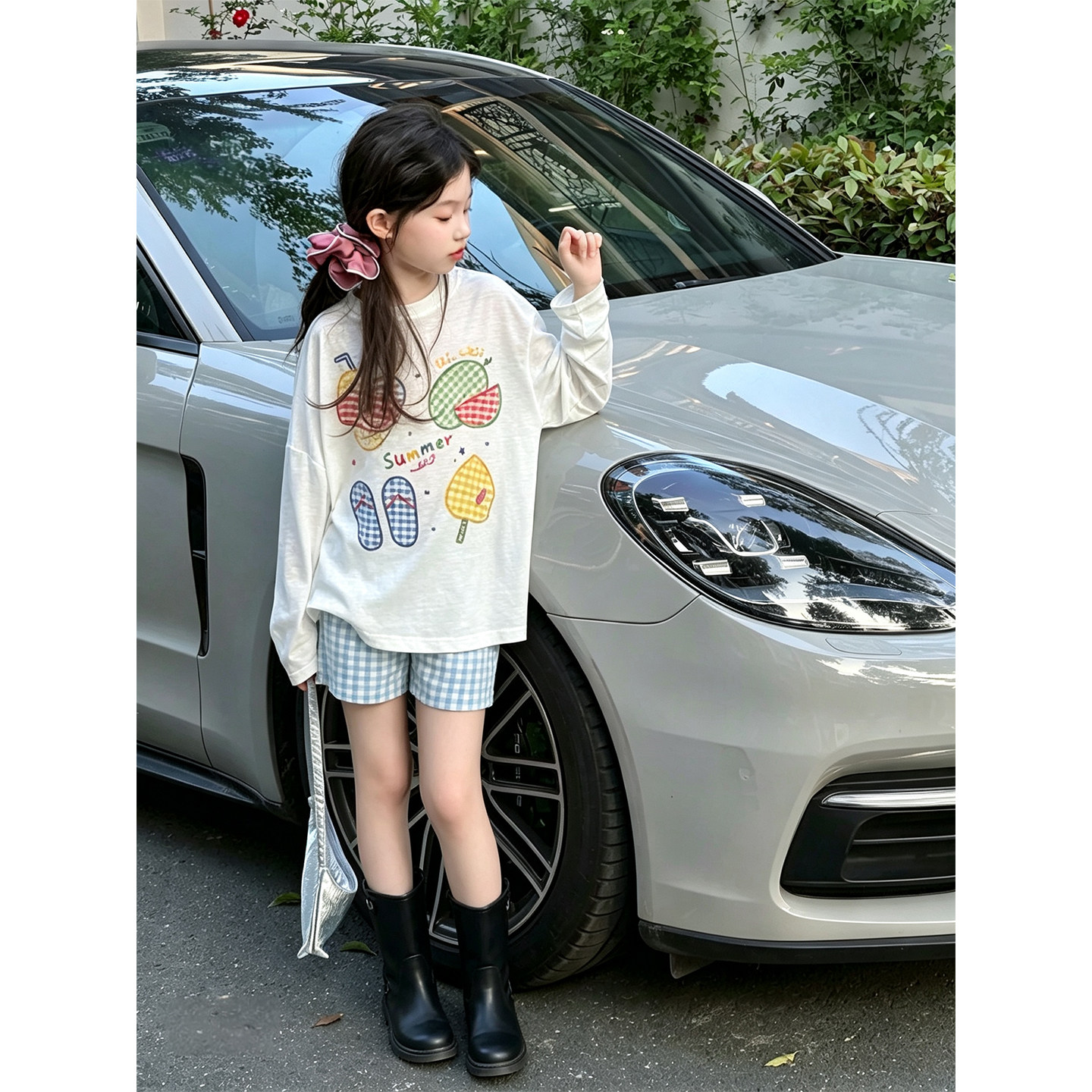 壹妈女童轻薄透气长袖防晒衣图片