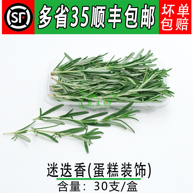 新鲜迷迭香 可食用烹饪香草 蛋糕装饰薄荷莳萝荷兰芹玫瑰烘焙摆盘