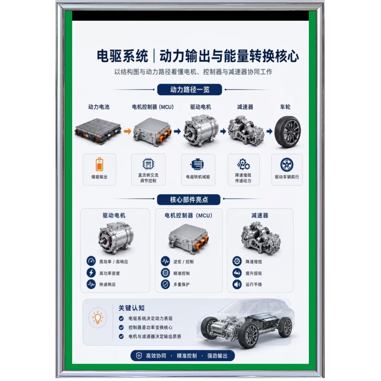 电动路径一览表汽车4S店新能源汽车广告海报汽车保养维修海报