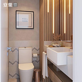 岩板一体盆浴室柜日式 洗漱台小户型卫生间定制超窄洗手脸面池组合