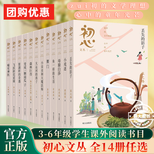 初心文丛全7册 小朵朵和大魔法师森林巨兽变成一颗南瓜子鱼一样的生活小戏迷母狼白莎丢失的影子 小学生儿童文学推荐阅读书籍正版